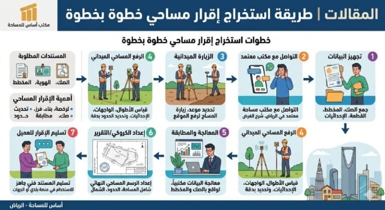 طريقة استخراج إقرار مساحي خطوة بخطوة