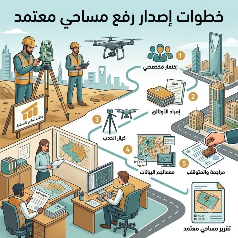 خطوات إصدار رفع مساحي معتمد