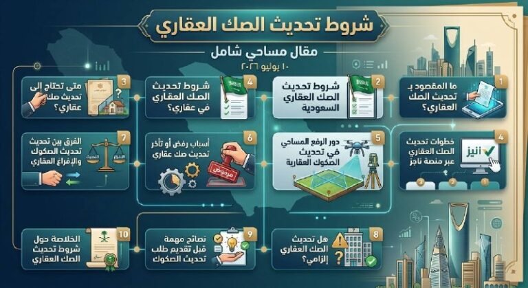 شروط تحديث الصك العقاري