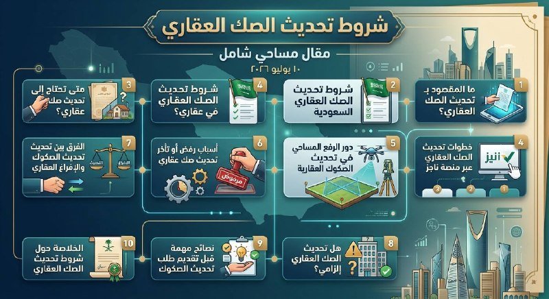 شروط تحديث الصك العقاري