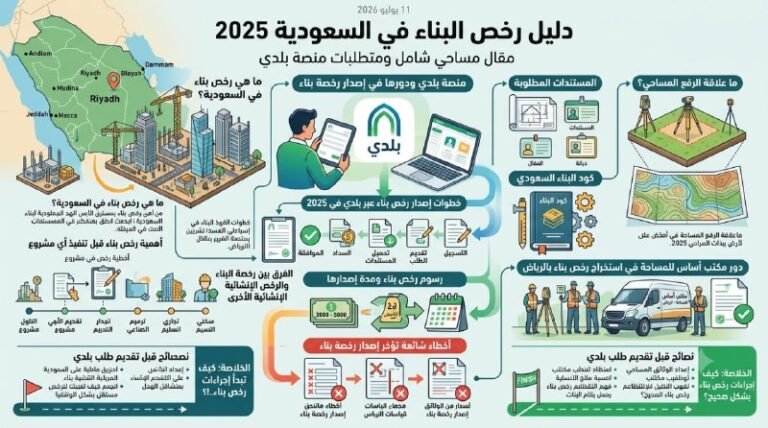 دليل رخص البناء في السعودية 2025