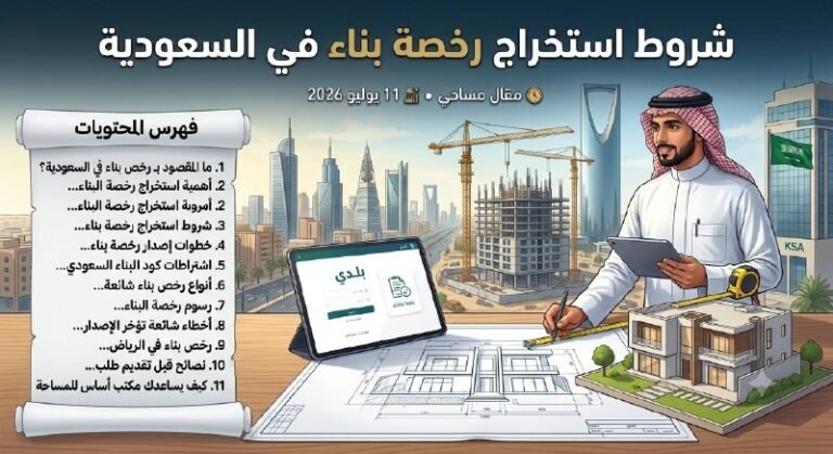 شروط استخراج رخصة بناء في السعودية